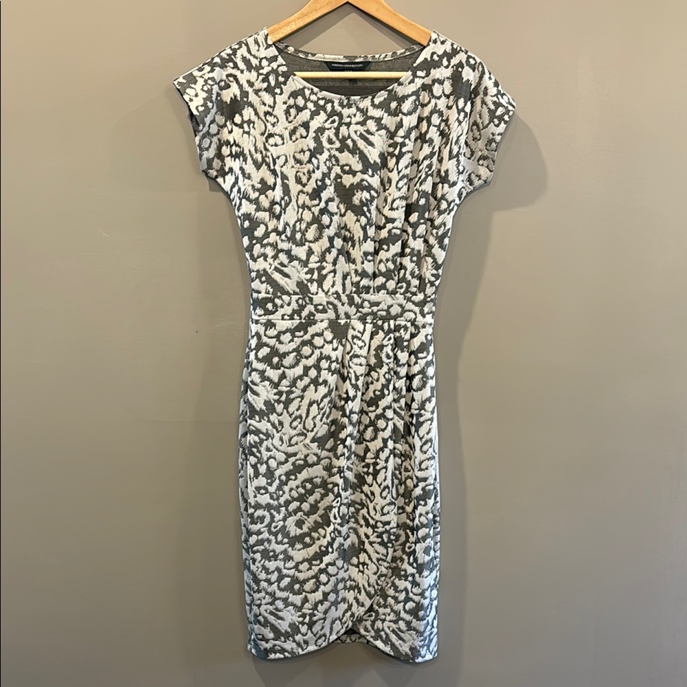 Elegant Gray Patterned Dress